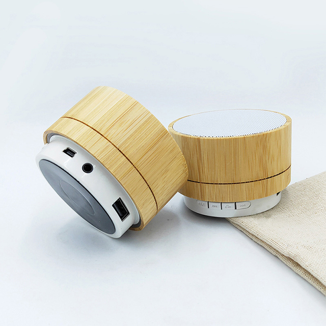 Haut-parleur Bluetooth en bambou